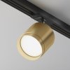 Lampa szynowa okrągła minimalistyczna aluminium matowe złoto i czerń regulowana tuba Polar MAYTONI TR088-1-GX53-MG